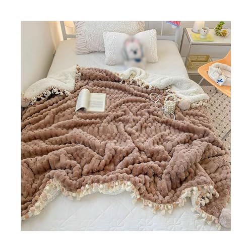 SUREK Waschbar Polyester Wurfdecke Flauschige Dicke warme Wurfdecke weiche Bequeme Bettdecke für Couchsofa Bett Reise nach Hause Komfort SUREK Waschbar Polyester Wurfdecke Flauschige Dicke warme Wurfdecke weiche Bequeme Bettdecke für Couchsofa Bett Reise nach Hause Komfort von SUREK