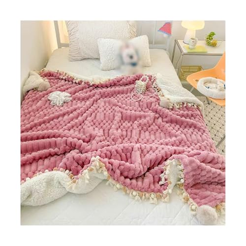 SUREK Waschbar Polyester Wurfdecke Flauschige Dicke warme Wurfdecke weiche Bequeme Bettdecke für Couchsofa Bett Reise nach Hause Komfort von SUREK