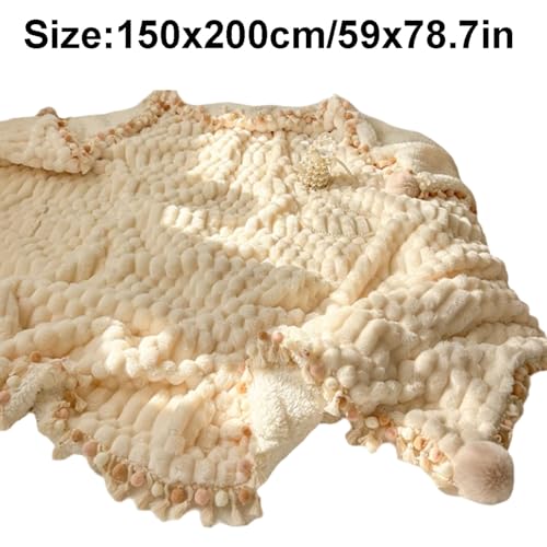 SUREK Waschbar Polyester Wurfdecke Flauschige Dicke warme Wurfdecke weiche Bequeme Bettdecke für Couchsofa Bett Reise nach Hause Komfort von SUREK