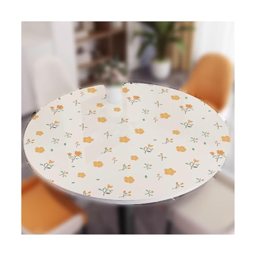 SUREK Wiederverwendbar Kunststoff -Tischdecke Wiederverwendbare Tischdecke Haushaltsrunde Tischdecke Retro -Tischdecke Waschbare Tischdecke 125 cm/49,2in waschbar SUREK Wiederverwendbar Kunststoff -Tischdecke Wiederverwendbare Tischdecke Haushaltsrunde Tischdecke Retro -Tischdecke Waschbare Tischdecke 125 cm/49,2in waschbar von SUREK