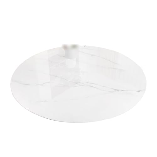 SUREK Wiederverwendbar Kunststoff -Tischdecke runder Tisch Tischdecke Innen- und Außentisch -Tischdecke kann Tischdecke geschnitten Werden waschbar von SUREK