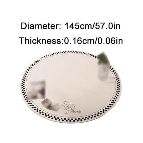 SUREK Wiederverwendbar Leder -Tischdecke runde Tischdecke saubere Tischdecke Mode Home Esstisch Tischdecke 145 cm/57.0in waschbar SUREK Wiederverwendbar Leder -Tischdecke runde Tischdecke saubere Tischdecke Mode Home Esstisch Tischdecke 145 cm/57.0in waschbar von SUREK