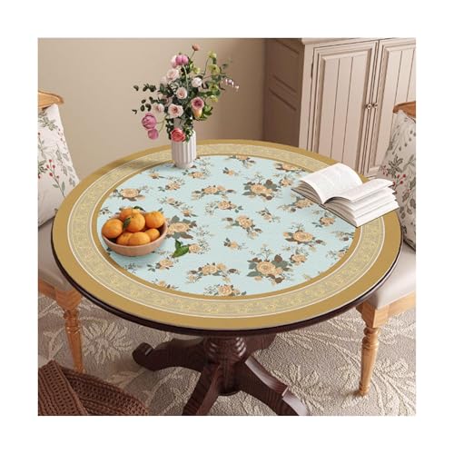 SUREK Wiederverwendbar Leder -Tischdecke runder Tisch Tischdecke Wiederverwendbare Tischdecke Home Tischdecke Vintage Tischdecke 80 cm/31.5in waschbar SUREK Wiederverwendbar Leder -Tischdecke runder Tisch Tischdecke Wiederverwendbare Tischdecke Home Tischdecke Vintage Tischdecke 80 cm/31.5in waschbar von SUREK