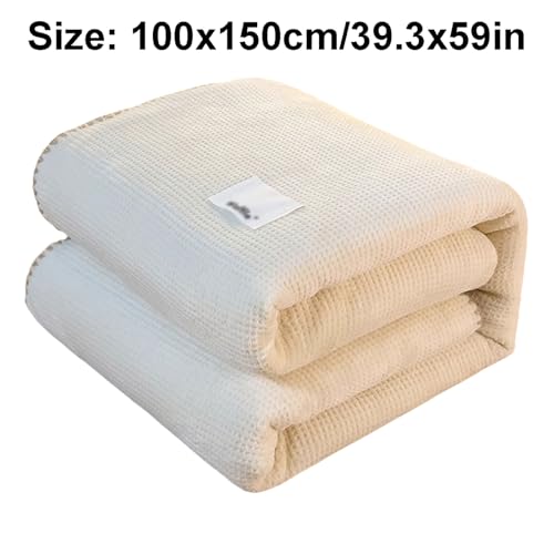 Waschbar Fasermischturte Decke atmungsable leichte Bettdecke Karierte Decke für Couchsofa Stuhl Bett Camping Picknick Komfort von SUREK
