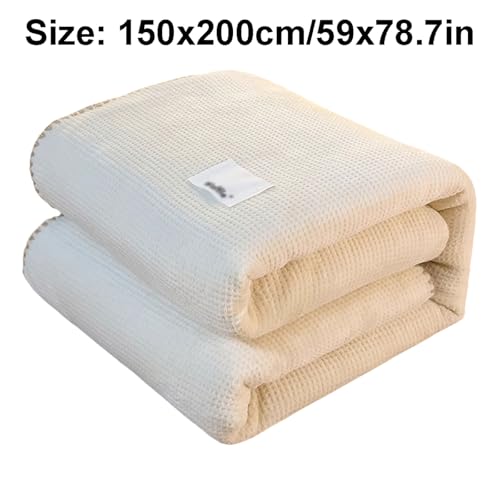 Waschbar Fasermischturte Decke atmungsable leichte Bettdecke Karierte Decke für Couchsofa Stuhl Bett Camping Picknick Komfort Waschbar Fasermischturte Decke atmungsable leichte Bettdecke Karierte Decke für Couchsofa Stuhl Bett Camping Picknick Komfort von SUREK
