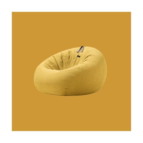 Waschbarer runder weicher flauschiger Sitzsack Sofa Balkon Wohnzimmer Freizeit Lazy Lounge Chair Schlafzimmer Sitzsack Tatami Pouf mit Füllung Weich von SUREK
