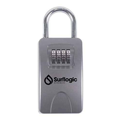 Surflogic 59131 Vorhängeschloss für Schlüssel, Standard, Silber, 76 x 190 x 45 mm von SURF LOGIC