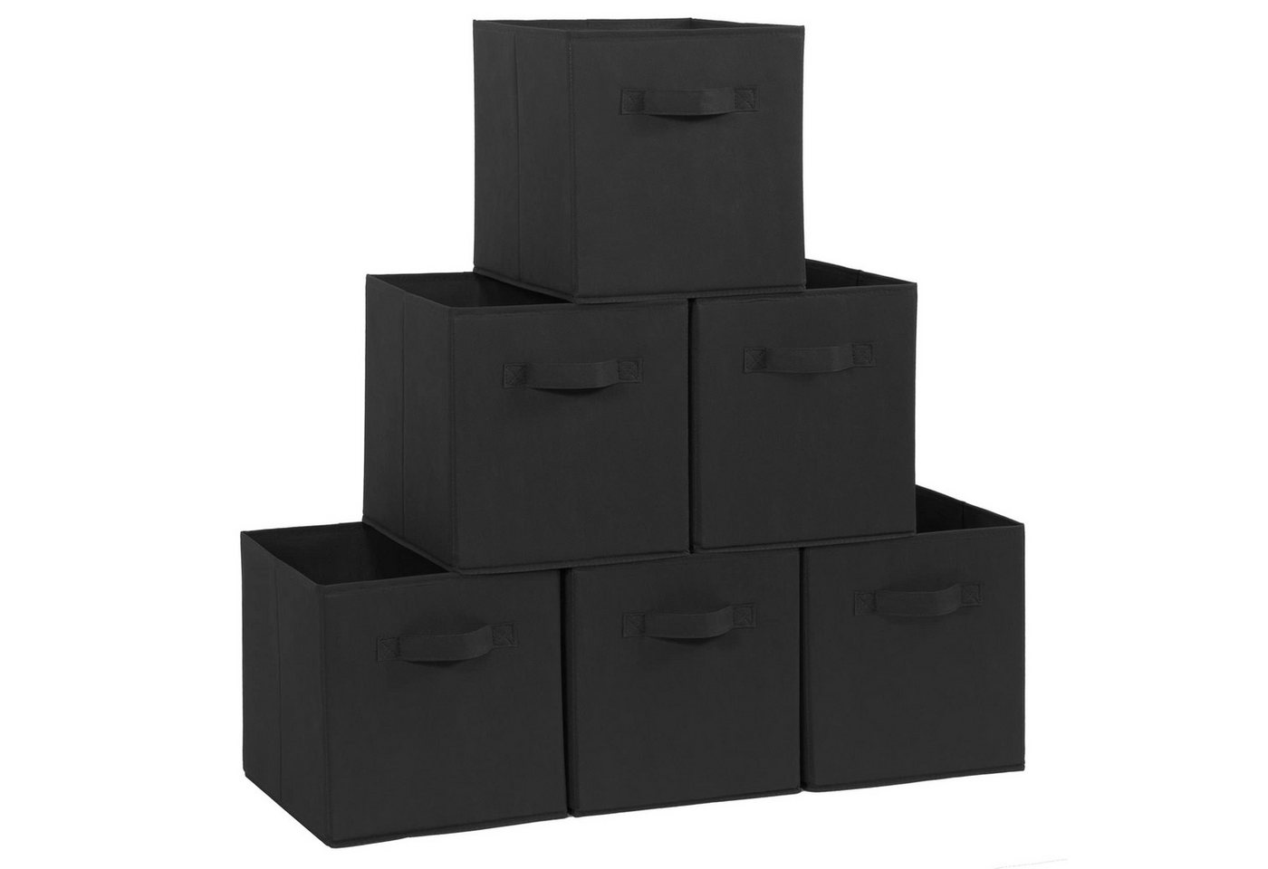 SURFOU Aufbewahrungsbox aufbewahrungsbox stoff aufbewahrungsboxen aufbewahrungskorb faltbare (Set mit 6 Stück, 1 St), 26.9 x 26.2 x 27.8cm von SURFOU