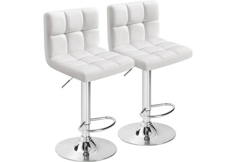 SURFOU Barhocker 2er Set Höhenverstellbar PU-Leder mit Lehne Barstuhl Bar Hocker Stool, BarChair Barsessel Küchenstühle mit Rückenlehne Fußstütze Metallrahmen SURFOU Barhocker 2er Set Höhenverstellbar PU-Leder mit Lehne Barstuhl Bar Hocker Stool, BarChair Barsessel Küchenstühle mit Rückenlehne Fußstütze Metallrahmen von SURFOU