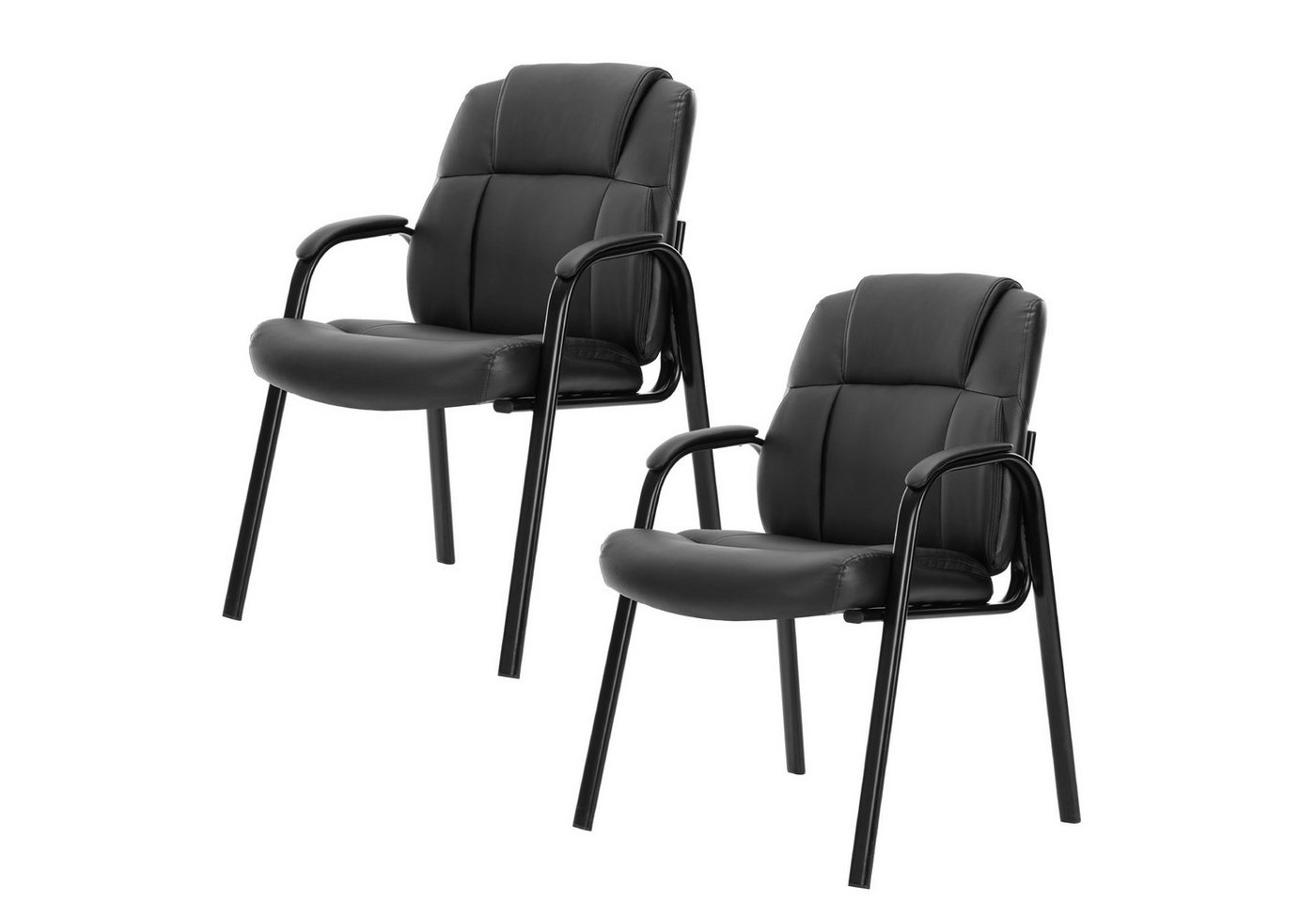 SURFOU Besucherstuhl 2er Stuhl Konferenzstuhl Freischwinger mit Armlehne Bürostuhl, Chefsessel Schreibtischstuhl Stuhl Office Chair Computerstuhl SURFOU Besucherstuhl 2er Stuhl Konferenzstuhl Freischwinger mit Armlehne Bürostuhl, Chefsessel Schreibtischstuhl Stuhl Office Chair Computerstuhl von SURFOU