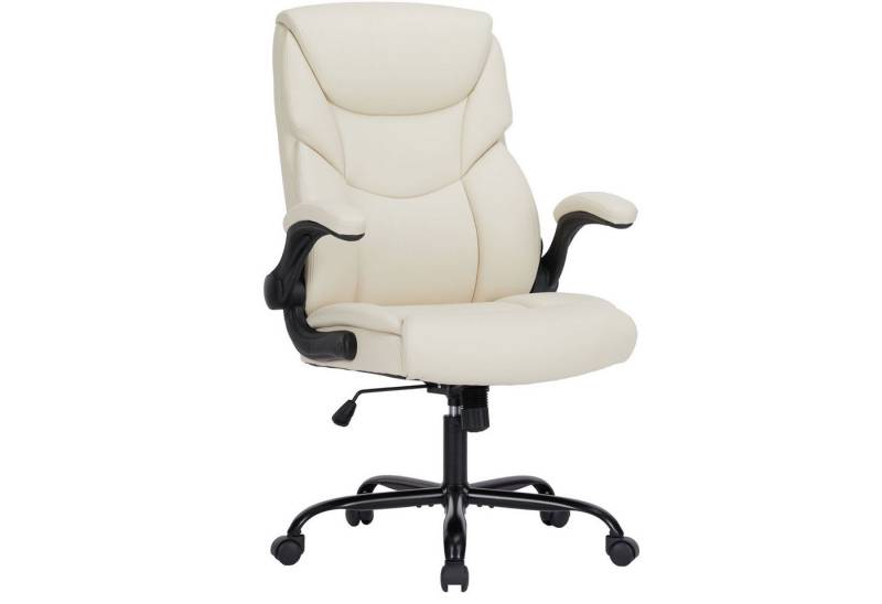 SURFOU Bürostuhl Chefsessel PU Schreibtischstuhl Office Chair Drehstuhl Computerstuhl, Verstellbarer Lordosenstütze Armlehne, Höhenverstellung SURFOU Bürostuhl Chefsessel PU Schreibtischstuhl Office Chair Drehstuhl Computerstuhl, Verstellbarer Lordosenstütze Armlehne, Höhenverstellung von SURFOU