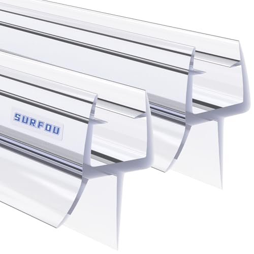 SURFOU Dichtung Dusche Glastür 2×100cm, Duschdichtungen für Duschtüren 6-8mm duschtüre, Duschkabinen Dichtungen, Duschtürdichtung Unten Duschdichtung Duschkabine Leiste Duschtür Abdichtung von SURFOU