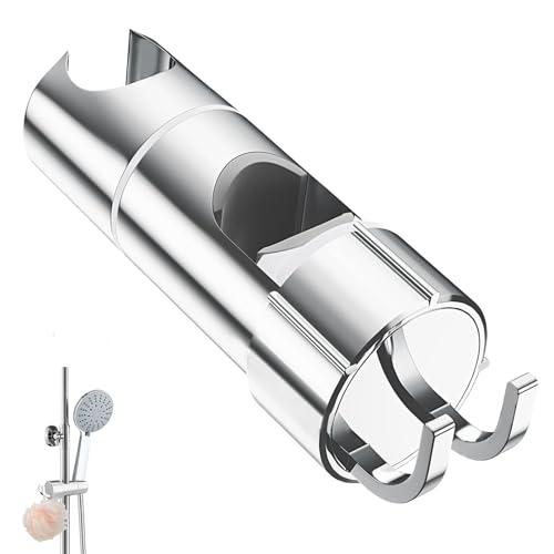 SURFOU Duschkopfhalterung ohne Bohren, Duschhalterung für Duschkopf & Duschstange, Halterung Verstellbar für Stange 25mm, Duschbrause Halter Brausehalter Handbrause Brausehalterung von SURFOU
