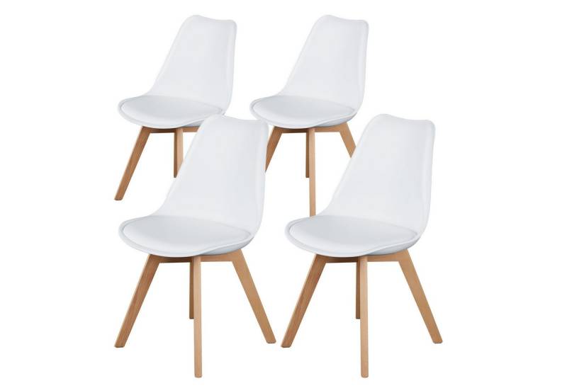 SURFOU Esszimmerstuhl 4er Set Küchenstühle Essstühle Dining Chair Polsterstuhl, für Küche Schlafzimmer Esszimmer mit Rückenlehne Armlehnenstuhl von SURFOU