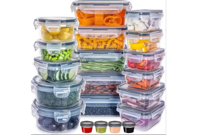 SURFOU Frischhaltedose 24er Dosen Set mit Deckel Vorratsdosen Aufbewahrungbox, (Gefrierdosen - Meal Prep Boxen, Küche Lebensmittelbehälter Set für Gefrierfachgeeignet), Aufbewahrungsbox mit Deckel Küche Food Container von SURFOU