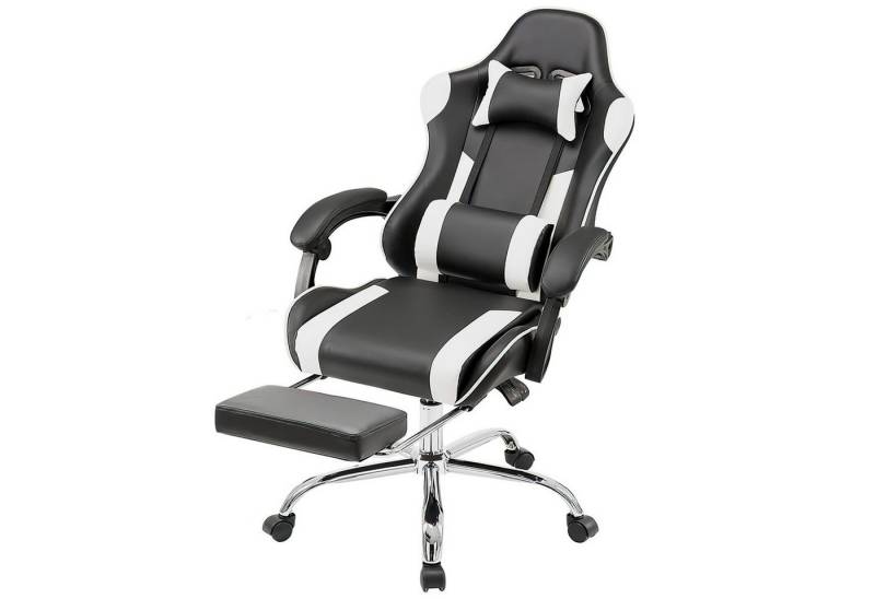 SURFOU Gaming Chair Stuhl PU-Leder Sessel Computerstuhl Computer Bürostuhl Office Chair (Racing Gamer Stuhl 113kg), Belastbarkeit 90-120°Rückenlehne Einstellbar Ergonomischer von SURFOU