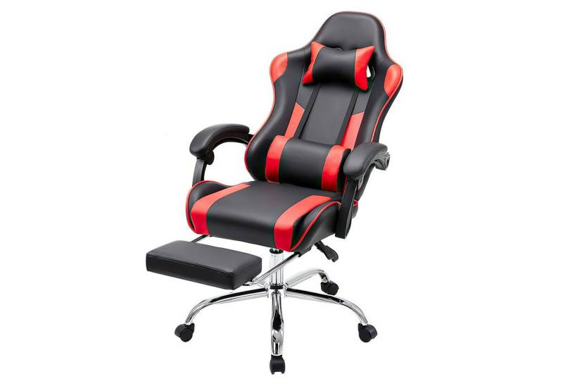 SURFOU Gaming Chair Stuhl PU-Leder Sessel Computerstuhl Computer Bürostuhl Office Chair (Racing Gamer Stuhl 113kg), Belastbarkeit 90-120°Rückenlehne Einstellbar Ergonomischer von SURFOU