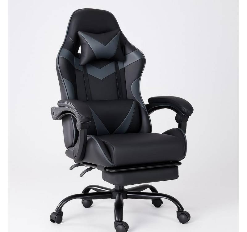 SURFOU Gaming-Stuhl Chefsessel Bürostuhl Ergonomisch Gamingstuhl PC Sessel Drehsessel, mit Fußstütze Kopfstütze Lordosenstütz Höhenverstellbar Drehsessel SURFOU Gaming-Stuhl Chefsessel Bürostuhl Ergonomisch Gamingstuhl PC Sessel Drehsessel, mit Fußstütze Kopfstütze Lordosenstütz Höhenverstellbar Drehsessel von SURFOU
