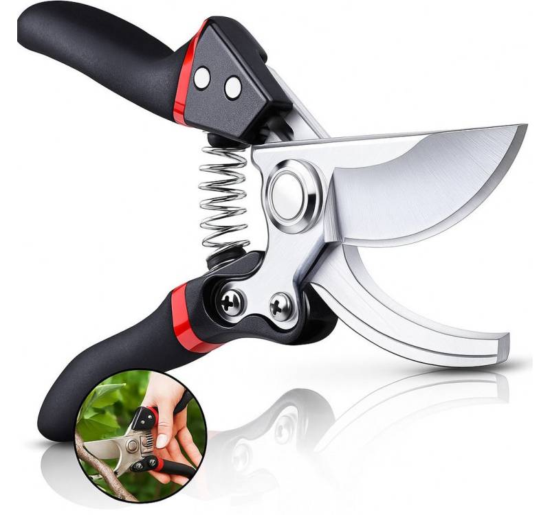 SURFOU Gartenschere Gartenschere Bypass mit SK5 Stahlklingen & rutschfestem Griff SURFOU Gartenschere Gartenschere Bypass mit SK5 Stahlklingen & rutschfestem Griff von SURFOU