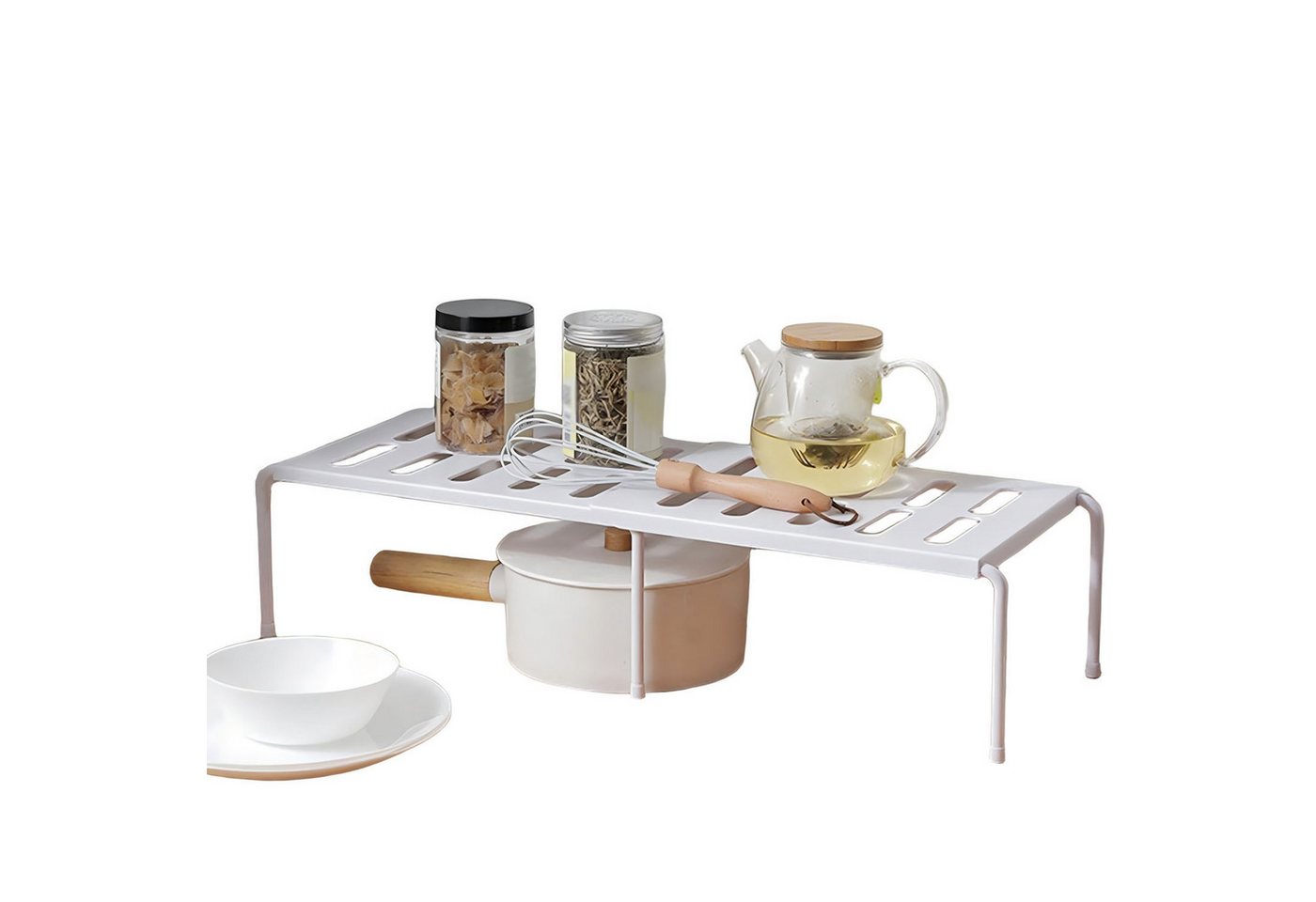 SURFOU Küchenregal Erweiterbares & stapelbare Küchenregal–Verstellbarer Schrank Organizer, Küchen- und Schrankregal – Ausziehbar, stapelbar & wasserdurchlässig, Verstellbare Länge: 40,5–68 cm 1-tlg. SURFOU Küchenregal Erweiterbares & stapelbare Küchenregal–Verstellbarer Schrank Organizer, Küchen- und Schrankregal – Ausziehbar, stapelbar & wasserdurchlässig, Verstellbare Länge: 40,5–68 cm 1-tlg. von SURFOU