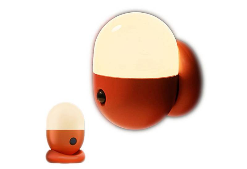 SURFOU LED Nachtlicht Kinder mit bewegungsmelder Wiederaufladbare Nachttischlampe Dimmbar, Erfassungswinkel: 120 Grad,Reichweite: seitlich 1,8–3 m, frontal 5–7 m, Warmweiß, Baby Nachtlicht, USB-Tischlampe Schnurlos Magnetische, BPA-Frei von SURFOU