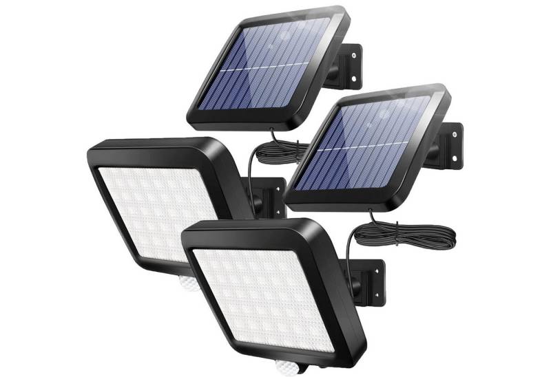 SURFOU LED Solarleuchte LED Solarleuchte Solarlampen für Außen mit Bewegungsmelder, Solarpanel von SURFOU