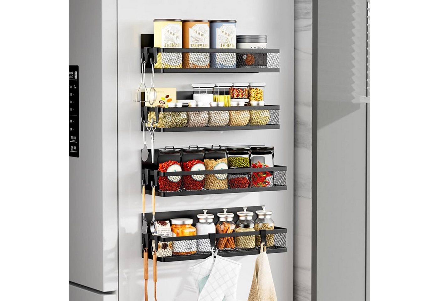 SURFOU Regal Küchenregal, Perfekt für Kühlschrank, Mikrowelle & Waschmaschine, spart Platz SURFOU Regal Küchenregal, Perfekt für Kühlschrank, Mikrowelle & Waschmaschine, spart Platz von SURFOU