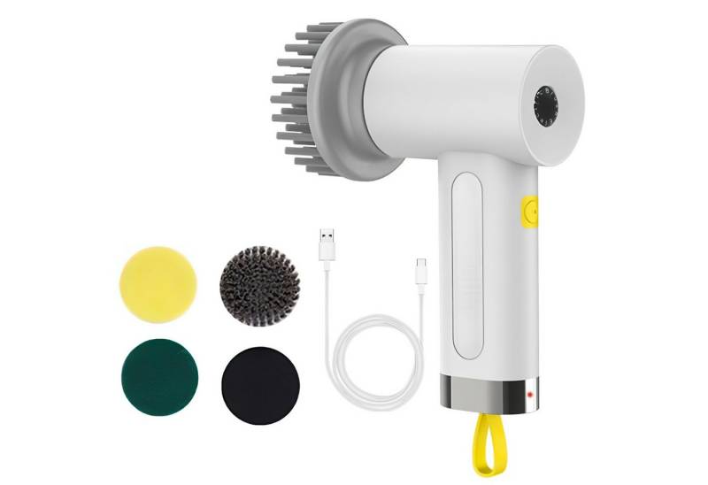 SURFOU Reinigungsbürsten-Set Spin Scrubber Elektrische Reinigungsbürste Bürste Schleuderschrubber, (1200mAh IPX7 Type-C Aufladung 2 Modi), Kabellose Schleuder-Schrubber Fliesenbürste Automatische Bürste von SURFOU