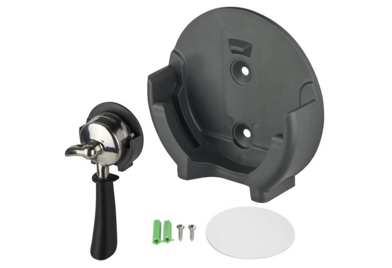 SURFOU Tamper Wandmontierter Kaffee-Tamper-Halter Kaffee Siebträger Wandhalterung, ABS, selbstklebend & bohrbar, 58 mm, Schwarz von SURFOU