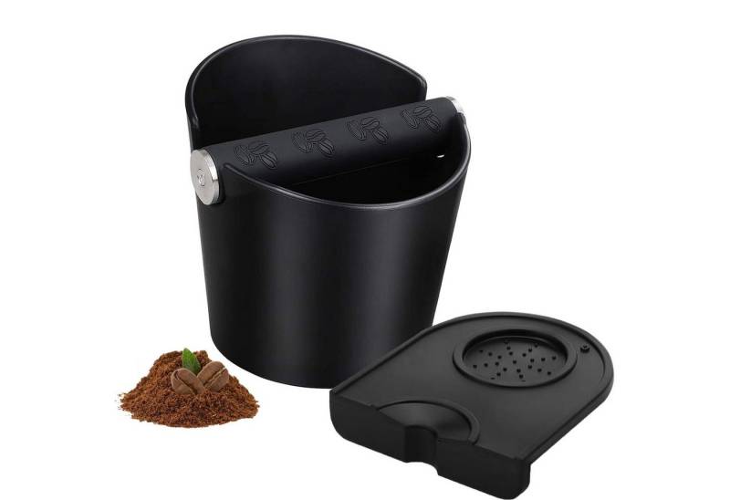 SURFOU Tischrestebehälter Abklopfbehälter für Siebträger Zubehör KnockBox Barista Kaffee Zubehör, mit herausnehmbarer Metallstange und tampermatte, leicht zu reinigen von SURFOU