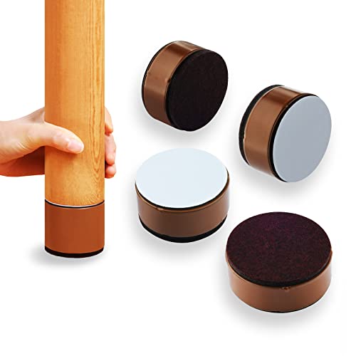 SURIEEN 4 Stück Karbonstahl Möbelerhöhung 3 cm Hoch, Selbstklebende Möbelerhöhung, 60x32mm, Möbelfüße zum Kleben, Möbelerhöher für Sofa Couch Tisch Schrank Bett Schreibtisch Erhöhung (Braun/Rund) SURIEEN 4 Stück Karbonstahl Möbelerhöhung 3 cm Hoch, Selbstklebende Möbelerhöhung, 60x32mm, Möbelfüße zum Kleben, Möbelerhöher für Sofa Couch Tisch Schrank Bett Schreibtisch Erhöhung (Braun/Rund) von SURIEEN