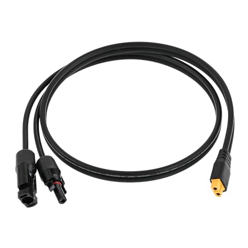 SURIEEN Solar Stecker auf XT60 weibliche Adapter Verlängerungskabel, 12AWG Solar Ladekabel für Solar Panel Portable Power Station Auto Batterie Ladegerät Solar Generator (1 M) von SURIEEN