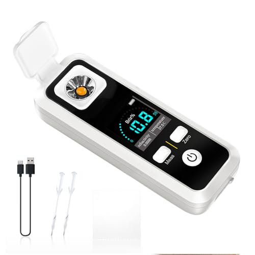 SURLABA Digitaler Brix Refraktometer, Zucker Refraktometer Bereich 0-32% Brix ±0.2% Präzision Automatische Temperaturkompensation Elektronische Brix Obstzucker Messgerät für Obst, Säften, Gemüse SURLABA Digitaler Brix Refraktometer, Zucker Refraktometer Bereich 0-32% Brix ±0.2% Präzision Automatische Temperaturkompensation Elektronische Brix Obstzucker Messgerät für Obst, Säften, Gemüse von SURLABA