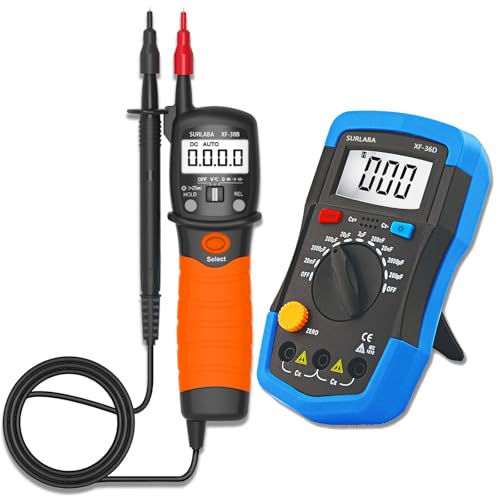 SURLABA Digitales Kapazitätsmessgerät + Multimeter Spannungsprüfer Set SURLABA Digitales Kapazitätsmessgerät + Multimeter Spannungsprüfer Set von SURLABA