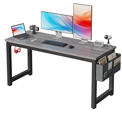 SURMIO Computertisch – Home-Office-Schreibtisch – Schreibtisch Arbeitstisch Studiertisch Moderner einfacher Stil Student Schreibtisch Gaming Schreibtisch mit Aufbewahrungstasche und Eisenhaken Grau SURMIO Computertisch – Home-Office-Schreibtisch – Schreibtisch Arbeitstisch Studiertisch Moderner einfacher Stil Student Schreibtisch Gaming Schreibtisch mit Aufbewahrungstasche und Eisenhaken Grau von SURMIO