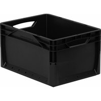 Eurobox schwarz 40x30x22 cm, 20l Lagerkiste Transportbox Kunststoffbox Lagerbox von SURPLUS