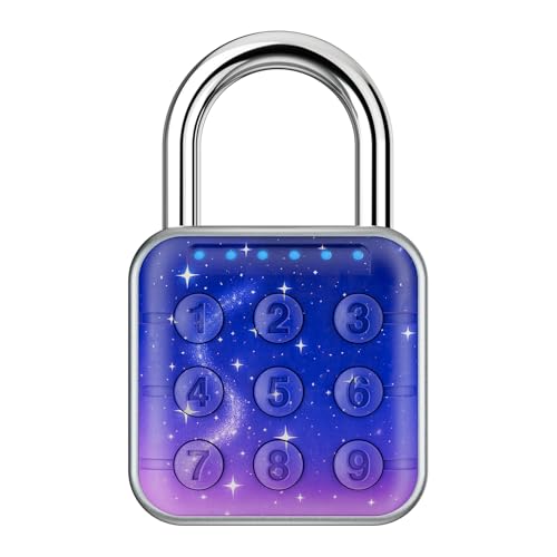 Zahlenschloss, Zahlenschloss für Spind, Schließfachschloss & Gym Locker Lock - Hohe Sicherheit, einfach zu bedienen für Fitnessstudio, Schule, Reisen, Outdoor (Aurora Blue) von SURPN