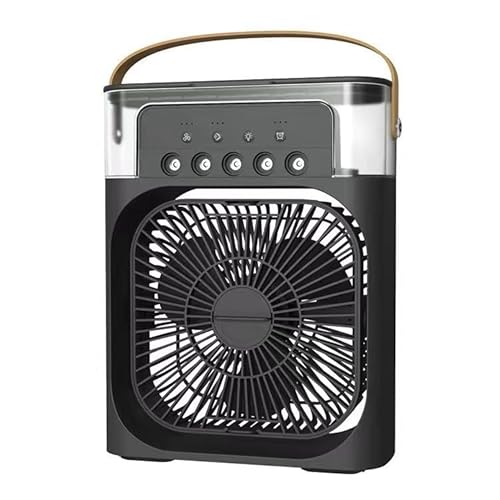Tragbare Mini-Klimaanlage 4 in 1, Mini-Ventilator mit Wasserkühler, leise, Ventilator Verdunstung Humidifier Typ-C mit Zeitschaltuhr Tragbare Mini-Klimaanlage 4 in 1, Mini-Ventilator mit Wasserkühler, leise, Ventilator Verdunstung Humidifier Typ-C mit Zeitschaltuhr von SURPZON