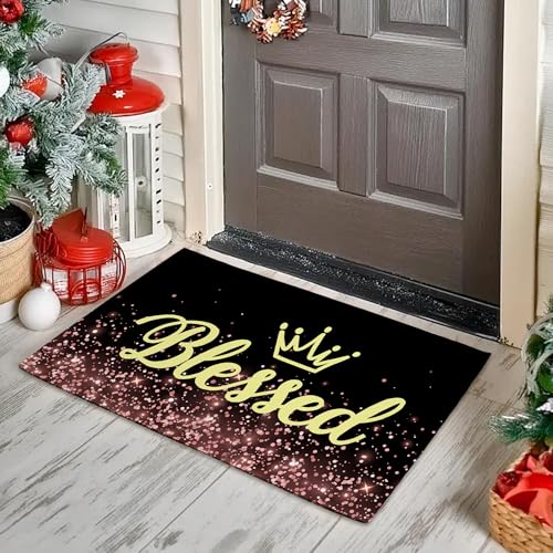 Fußmatte mit Glitzer-Motiv, für Hauseingang, Garage und Garten, Eingangsbereich, rutschfeste Fußmatte, 76,2 x 43,2 cm Fußmatte mit Glitzer-Motiv, für Hauseingang, Garage und Garten, Eingangsbereich, rutschfeste Fußmatte, 76,2 x 43,2 cm von SUSIOY