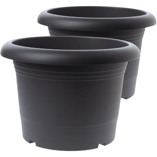 SUSTANIA 2er Set Premium-Pflanzgefäße in Anthrazit: 40cm Qualitäts-Kübel. Blumenkübel Deutsche Fertigung für Jede Wetterlage! SUSTANIA 2er Set Premium-Pflanzgefäße in Anthrazit: 40cm Qualitäts-Kübel. Blumenkübel Deutsche Fertigung für Jede Wetterlage! von SUSTANIA