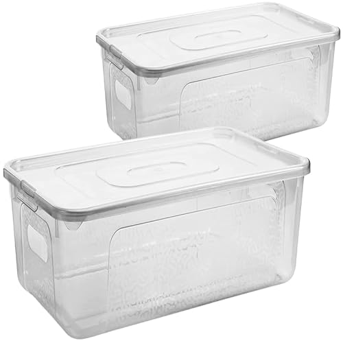 SUSTANIA Aufbewahrungsbox mit Deckel 2er Set – 17 Liter Plastikbox mit Deckel, Robuste Kunststoff-Box für Aufbewahrung, Kisten Aufbewahrung mit Deckel – Platzsparende + Stabile Lösung, Made in EU von SUSTANIA