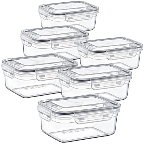SUSTANIA 6er-Set Frischhaltedosen mit Clipverschluss 1,5L - Luftdichte Vorratsdosen BPA-frei, mikrowellengeeignet, spülmaschinenfest, 20x14x8,5cm SUSTANIA 6er-Set Frischhaltedosen mit Clipverschluss 1,5L - Luftdichte Vorratsdosen BPA-frei, mikrowellengeeignet, spülmaschinenfest, 20x14x8,5cm von SUSTANIA