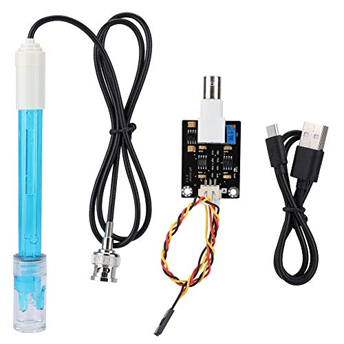 PH-Sensormodul, PH-Sensor mit BNC-Anschluss + PH-Sonde Verbundelektroden-Testcode-Sensor PH-Wert Detektormodul zur Überwachung der Wasserqualität PH-Sensormodul, PH-Sensor mit BNC-Anschluss + PH-Sonde Verbundelektroden-Testcode-Sensor PH-Wert Detektormodul zur Überwachung der Wasserqualität von SUTINNA