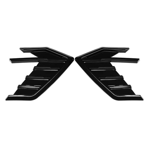 Auto-Frontstoßstangensplitter Vorderer Kotflügel Air Vent Seitenverkleidung Aufkleber Abdeckung Für A3 A4 A5 A6 A7 S3 S4 S5 S6 S7 RS3 RS4 RS5 RS6 RS7 Auto-Frontstoßstangenspoiler(Glänzend schwarz) von SUTVCM