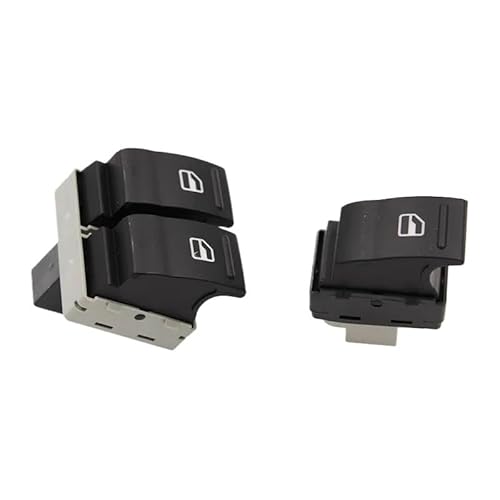 Für VW Für Transporter T5 2005-2009 T6 2009-2014 Elektrischer Fensterheberschalter 7E0959855A 7E0959855 Fensterschalter-Taste(2 Stück) von SUTVCM