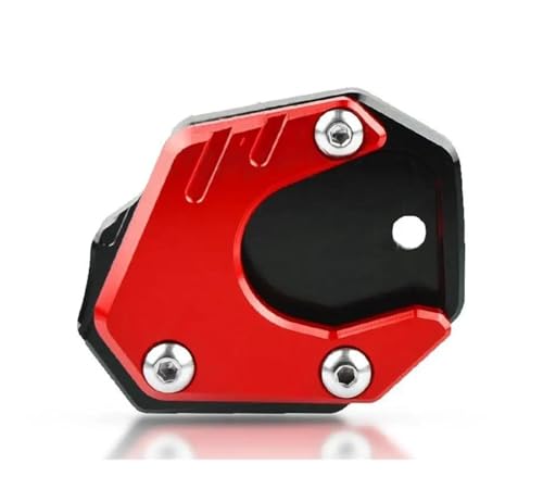 SUTVCM Ständer Support Pad Support Shell Fuß Side Stand Pad Platte Für CB 650 R CB650R 2019 2020 2021 2022 2023 2024 CB 650R(Rot,A) von SUTVCM