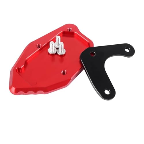 SUTVCM Ständer Verlängerungsplatte Fuß Seitenständer Vergrößern Pad Stützplatte Für CRF300L CRF 300 L CRF 300 Für Rallye 2020 2021-2024(Rot) von SUTVCM