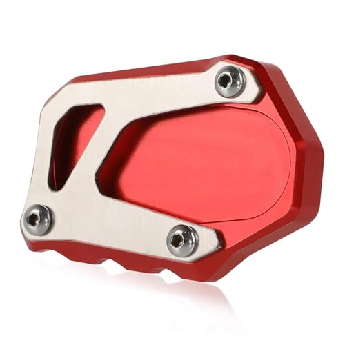 Seitenständer-Pad-Platte Ständer-Vergrößerungsunterstützung Für Suzuki Für V-Strom 1050 XT 1050XT 1000 1000XT GSX-S1000F GSX-S1000 2014-2021(Rot) von SUTVCM