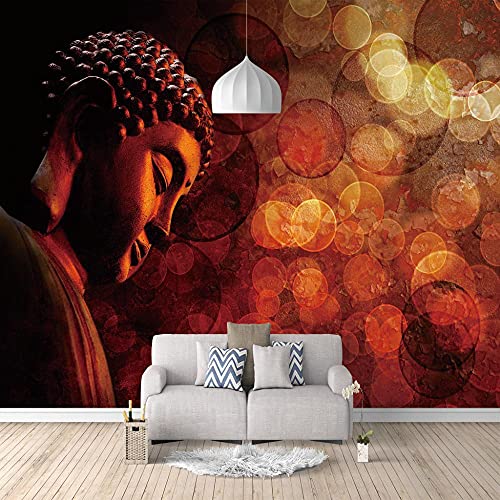 SUUKLI Tapete Selbstklebende Tapete Wandbild 200X140Cm XXL Vlies Fototapete 3D-Tapete Wandbild Bunter Buddha Hintergrund Wandbild Junge Mädchen Kinder Schlafzimmer Dekoration Kunst Wandposter von SUUKLI