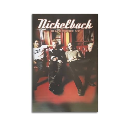 SUWALI Nickelback Leinwandbild Foto Auf Leinwand Rapper Wanddeko Vintage Abstrak Hip-Hop Rapper Wandbilder Premium Bilder Wandkunst Für Schlafzimmer 12x18inch(30x45cm) Unframe-style von SUWALI